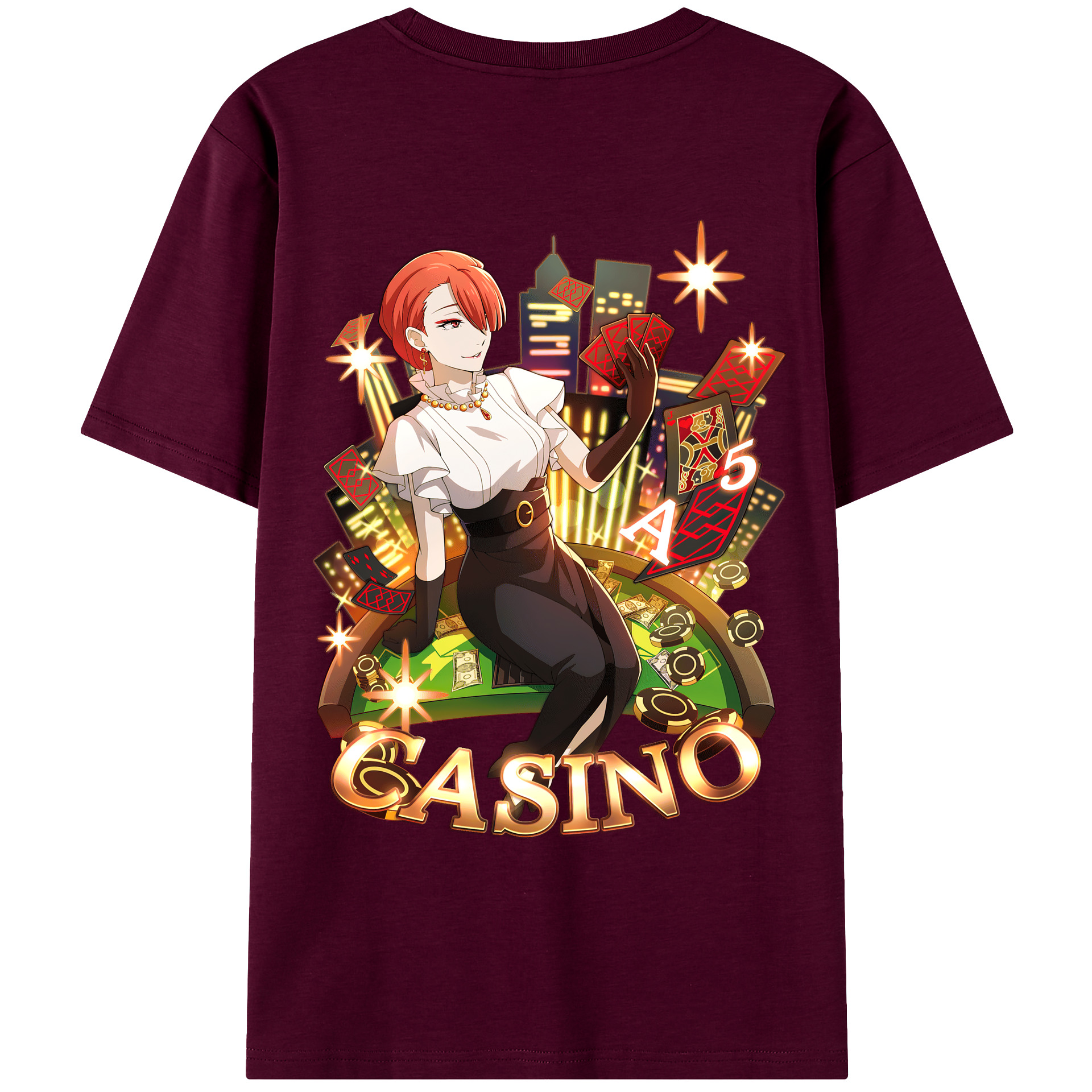 （画像用） 文豪ストレイドッグス Bungo Stray Dogs レディース半袖Tシャツ(バックプリント)